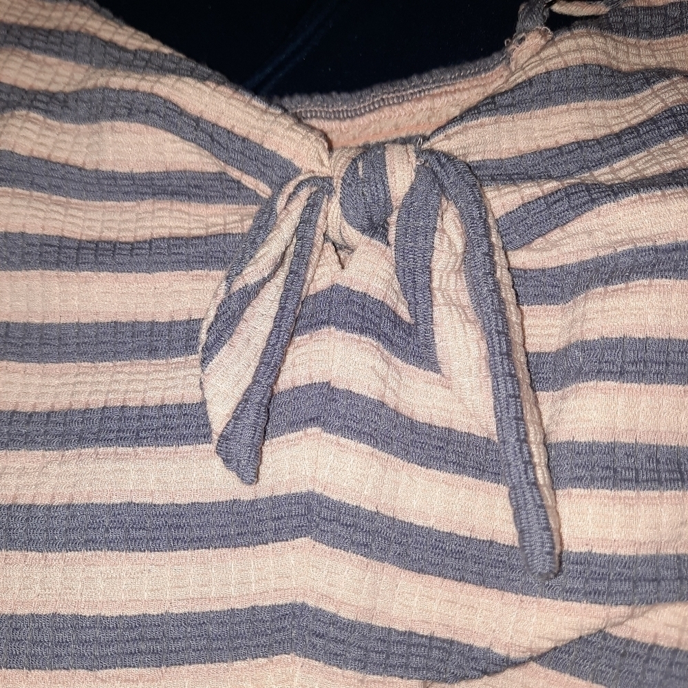 XHILARATION Striped Jumpsuit Medium - Picture 5 of 8